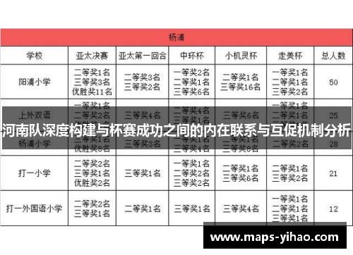 河南队深度构建与杯赛成功之间的内在联系与互促机制分析